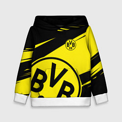 Толстовка-худи детская BORUSSIA BVB 09 LOGO, цвет: 3D-белый