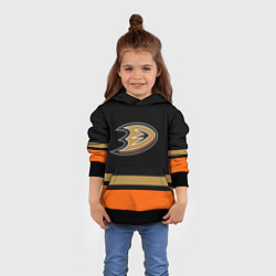 Толстовка-худи детская Anaheim Ducks Анахайм Дакс, цвет: 3D-черный — фото 2