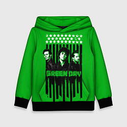 Толстовка-худи детская Green day is here, цвет: 3D-черный