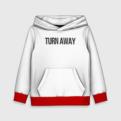 Толстовка-худи детская TURN AWAY, цвет: 3D-красный