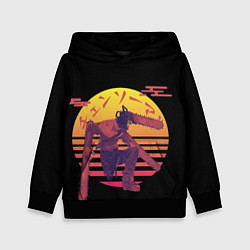 Толстовка-худи детская Chainsaw Man Человек-бензопила нападает, цвет: 3D-черный