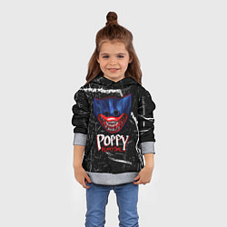 Толстовка-худи детская Poppy Playtime, цвет: 3D-меланж — фото 2