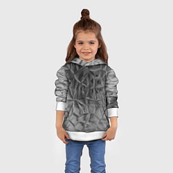 Толстовка-худи детская Pattern 2022 vanguard, цвет: 3D-белый — фото 2