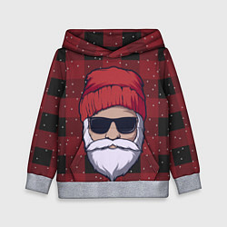 Толстовка-худи детская SANTA HIPSTER САНТА ХИПСТЕР, цвет: 3D-меланж