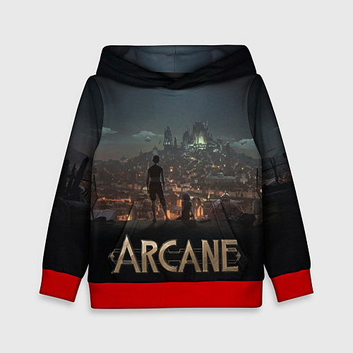 Детская толстовка Сёстры на крыше / 3D-Красный – фото 1