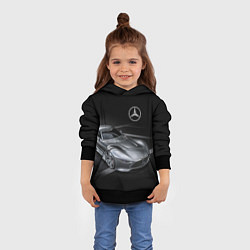 Толстовка-худи детская Mercedes-Benz motorsport black, цвет: 3D-черный — фото 2