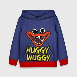 Толстовка-худи детская Huggy Wuggy: Smile, цвет: 3D-красный