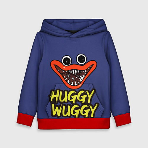 Детская толстовка Huggy Wuggy: Smile / 3D-Красный – фото 1