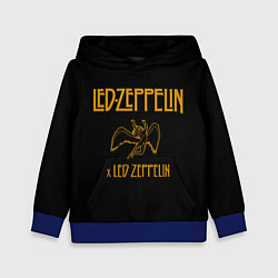 Толстовка-худи детская Led Zeppelin x Led Zeppelin, цвет: 3D-синий