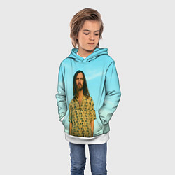 Толстовка-худи детская Kevin Parker Tame impala, цвет: 3D-белый — фото 2