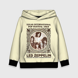 Толстовка-худи детская Led Zeppelin - Texas International Pop Festival 19, цвет: 3D-черный