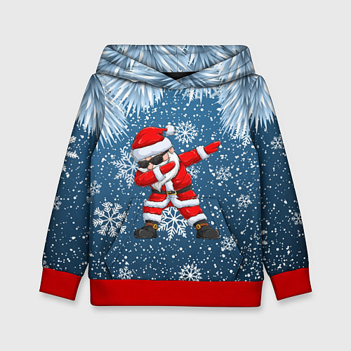 Детская толстовка DAB SANTA WINTER / 3D-Красный – фото 1