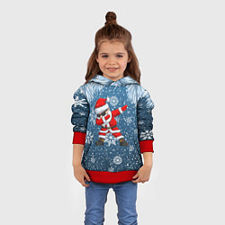 Толстовка-худи детская DAB SANTA WINTER, цвет: 3D-красный — фото 2