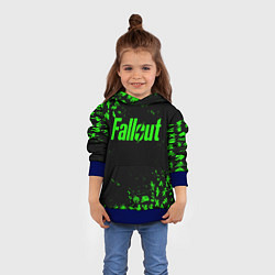 Толстовка-худи детская FALLOUT ПУПСЫ ПАТТЕРН ЗЕЛЁНЫЙ ЯДЕРНАЯ ЗИМА, цвет: 3D-синий — фото 2