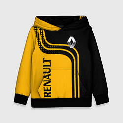 Толстовка-худи детская Renault Рено, цвет: 3D-черный