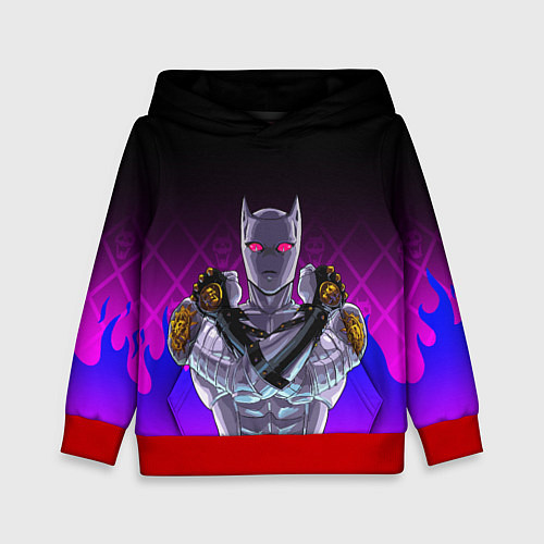 Детская толстовка JOJO KILLER QUEEN КОРОЛЕВА УБИЙЦА FIRE STYLE / 3D-Красный – фото 1