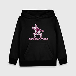 Толстовка-худи детская Donkeys mood, цвет: 3D-черный