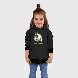 Толстовка-худи детская Lions mood, цвет: 3D-черный — фото 2