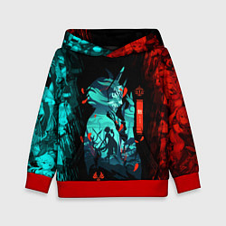 Толстовка-худи детская GENSHIN IMPACT XIAO ГЕНШИН ИМПАКТ СЯО, цвет: 3D-красный