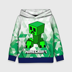 Толстовка-худи детская Minecraft Creeper ползучий камикадзе, цвет: 3D-синий