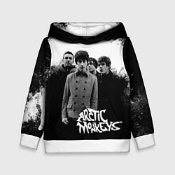 Толстовка-худи детская Группа Arctic monkeys, цвет: 3D-белый