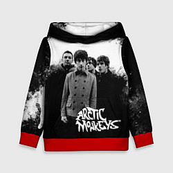 Толстовка-худи детская Группа Arctic monkeys, цвет: 3D-красный