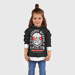 Толстовка-худи детская Био органическое оружие Nemesis, цвет: 3D-белый — фото 2