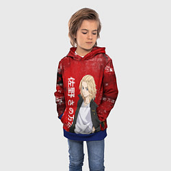 Толстовка-худи детская МАЙКИ МАНДЗИРО ТОСВА RED, цвет: 3D-синий — фото 2