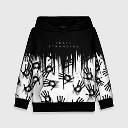 Толстовка-худи детская Death Stranding Отпечаток ладони, цвет: 3D-черный