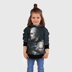 Толстовка-худи детская THE WITCHER 2 SEASON, цвет: 3D-черный — фото 2