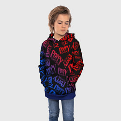 Толстовка-худи детская POPPY PLAYTIME LOGO NEON, ХАГИ ВАГИ, цвет: 3D-синий — фото 2
