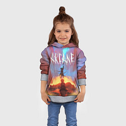 Толстовка-худи детская JINX ARCANE LOL LEAGUE OF LEGENDS, цвет: 3D-меланж — фото 2