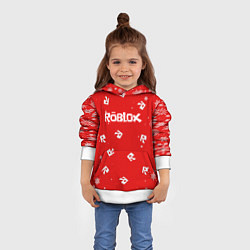 Толстовка-худи детская НОВОГОДНИЙ СВИТЕР ROBLOX РОБЛОКС НОВЫЙ ГОД 2022, цвет: 3D-белый — фото 2
