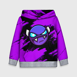 Толстовка-худи детская Geometry Dash game - Геометри Дэш, цвет: 3D-меланж