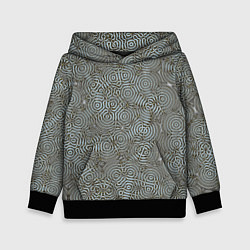 Толстовка-худи детская Коллекция Journey Лабиринт 575-1, цвет: 3D-черный
