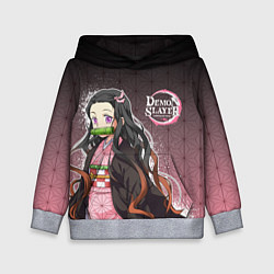 Толстовка-худи детская НЕЗУКО NEZUKO SLAYER, цвет: 3D-меланж