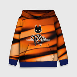 Толстовка-худи детская Stray Логотип, цвет: 3D-синий