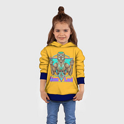 Толстовка-худи детская Moon lord, цвет: 3D-синий — фото 2
