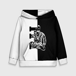 Толстовка-худи детская BJJ, цвет: 3D-белый