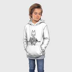 Толстовка-худи детская Stray, цвет: 3D-меланж — фото 2