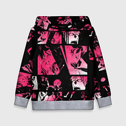 Толстовка-худи детская АКАШИ СЕЙДЖУРО ЛУЧШИЕ МОМЕНТЫ, цвет: 3D-меланж