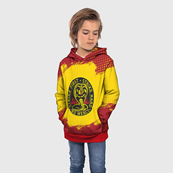 Толстовка-худи детская Cobra Kai Big Logo, цвет: 3D-красный — фото 2