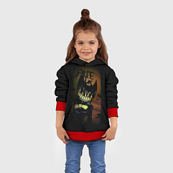 Толстовка-худи детская Бенди Bendy And The Ink Machine, цвет: 3D-красный — фото 2