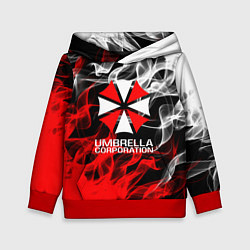 Толстовка-худи детская Umbrella Corporation Fire, цвет: 3D-красный