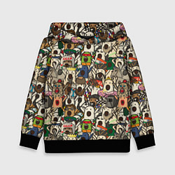 Толстовка-худи детская Ничоси - Nichosi, цвет: 3D-черный