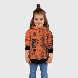 Толстовка-худи детская БАБЛ КВАС Вертикально, цвет: 3D-черный — фото 2