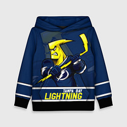 Толстовка-худи детская Тампа-Бэй Лайтнинг, Tampa Bay Lightning, цвет: 3D-черный