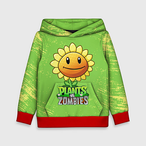 Детская толстовка Подсолнух Plants vs Zombies / 3D-Красный – фото 1