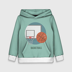 Толстовка-худи детская Basketball Спорт, цвет: 3D-белый
