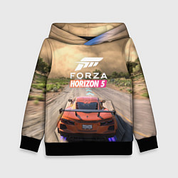 Толстовка-худи детская Forza Horizon 5 Игра, цвет: 3D-черный